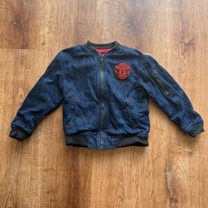 True Religion Manchester United Toddler Denim Jacket Sz 4